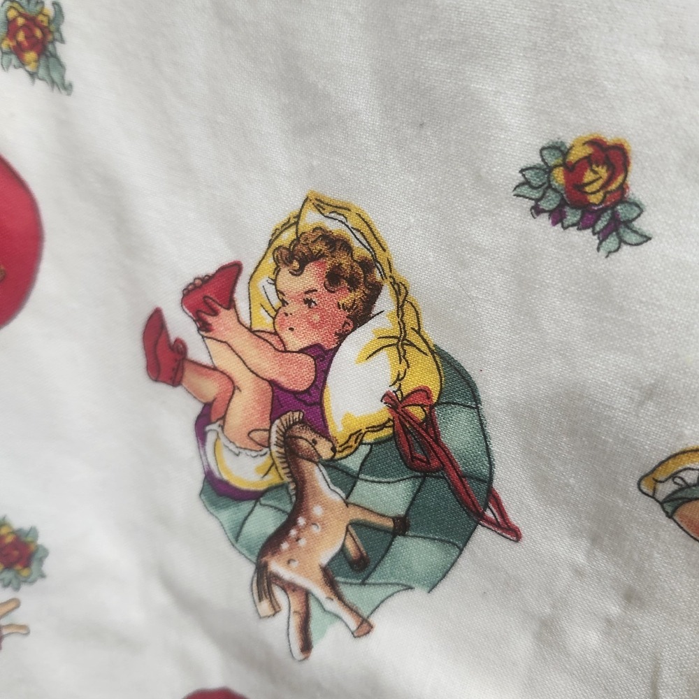 Handmade Baby Blanket Retro Storybook Kids Print Soft Thick Nursery Bedding - Picture 5 of 9